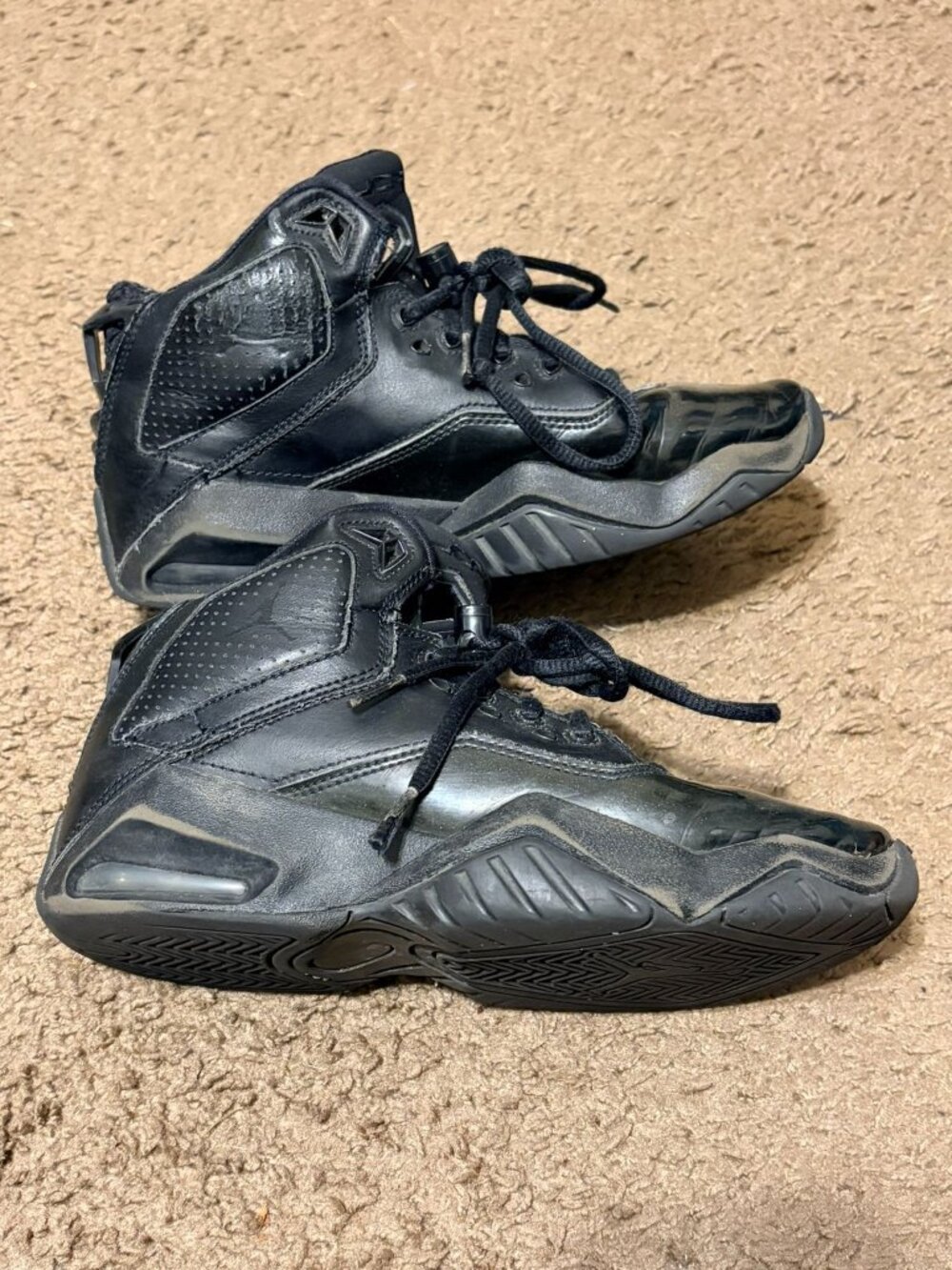 Unisex Kids Nike Air Jordan B'Loyal 'Triple Black' CK1425-004 Sneakers Sz 4.5Y